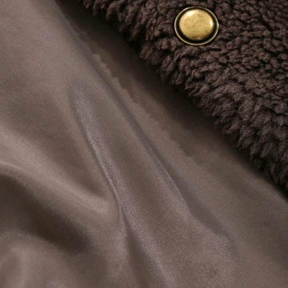 Solid Color Short Thick Regular Winter Jacket - Picture 8 of 8